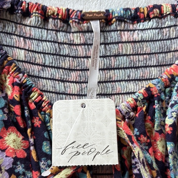 NWT FREE PEOPLE ‘Show Me Love’ Linen Blend Floral Romper Jumpsuit - Picture 2 of 14